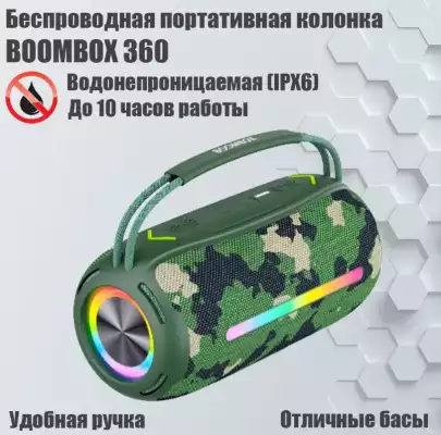 Беспроводная портативная колонка BOOMBOX 360